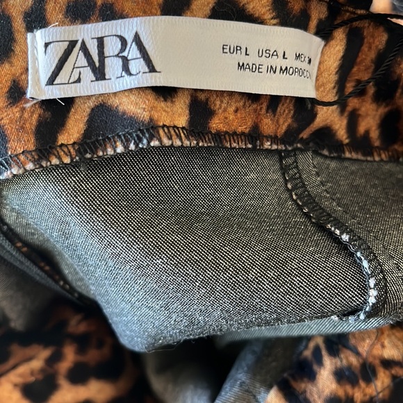 NWT Zara Animal Print Mini Dress - Picture 7 of 11